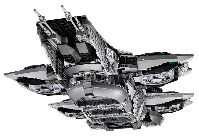 Illustration for article titled The Lego SHIELD Helicarrier is real and amazing